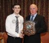 The Joe Mc Cormick Shield was presented by Philip Mc Cormick to Emmets Senior Player of the Year Dominic McQuillan