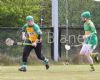 St Brendans Goalie, Caolin Mullan, clears his goal mouth