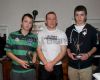 Under 14 joint Players of the Year Conor Bannon and Cavin McCormick receive their Awards from Richie Hogan